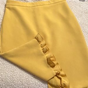 Ann Taylor ruffled pencil skirt